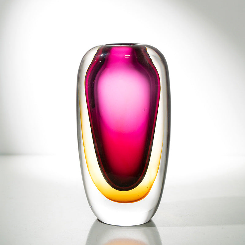 Luxury Glass Vase Modern Living Room Flower Decor