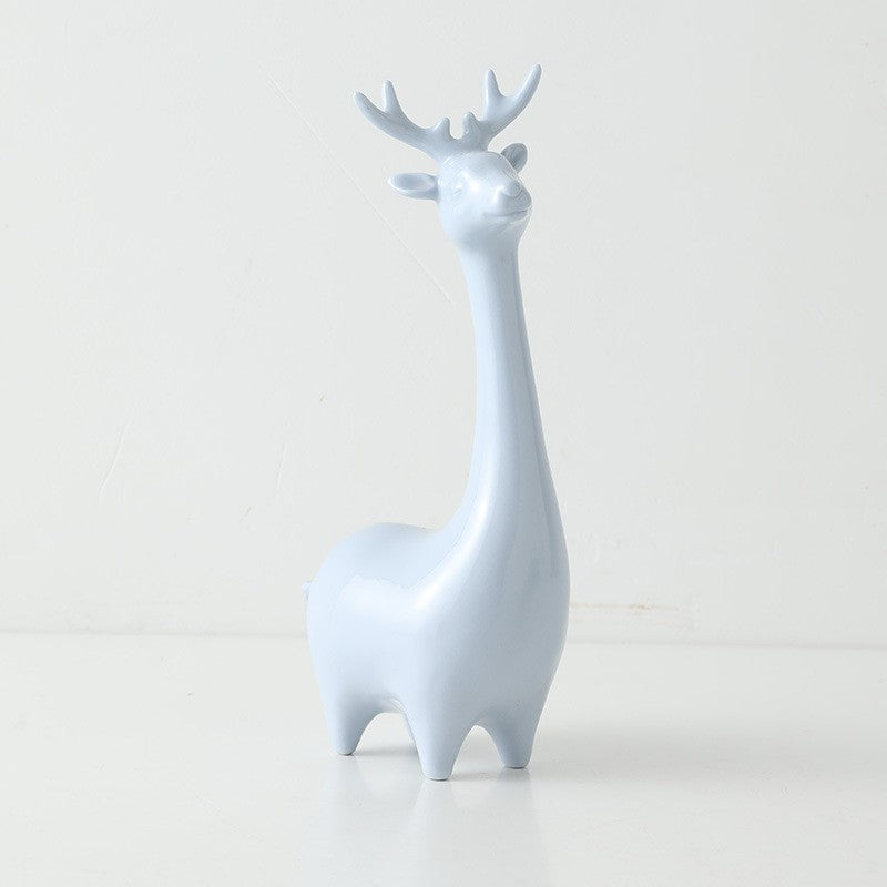 Modern Ceramic Animal Ornaments Minimalist Decor