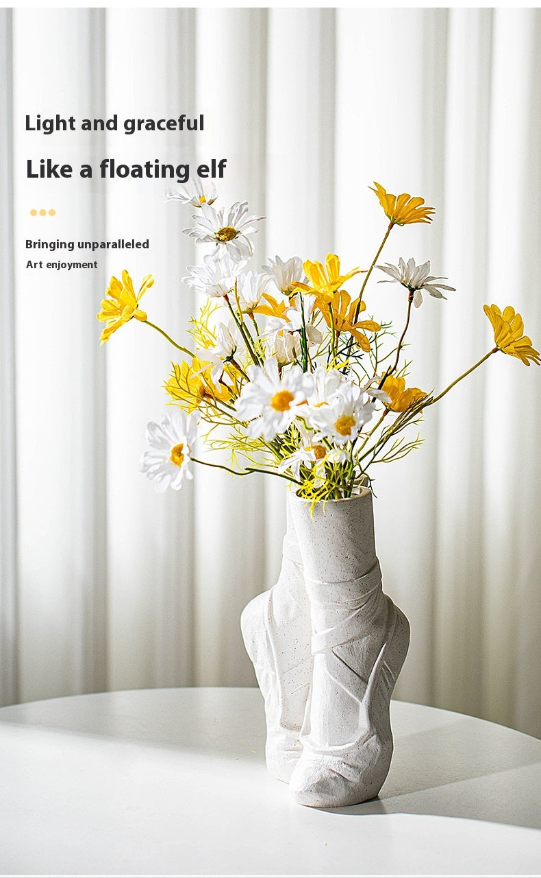 Modern Minimalist Ceramic Vase Hydroponic Flower Decor