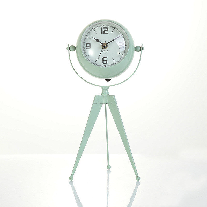 Modern Iron Clock Minimalist Home Decor Timepiece