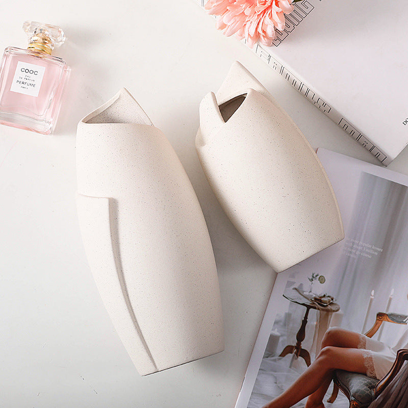 Modern Minimalist Ceramic Vase Hydroponic Flower Decor