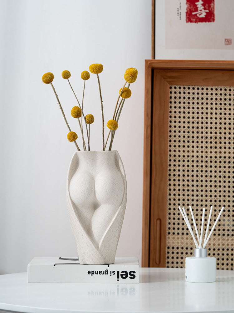 Simple Modern Ceramic Vase Elegant Flower Home Decor