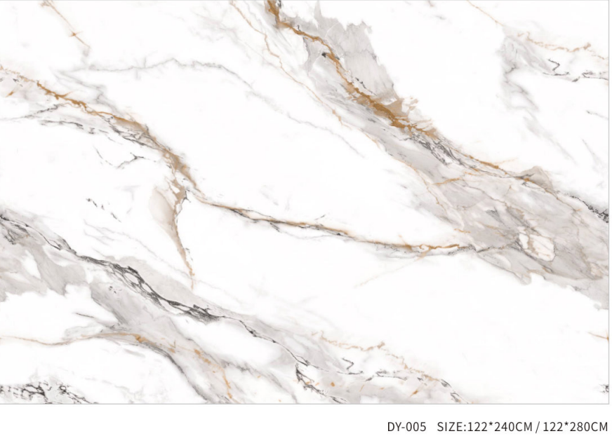 Elegant Marble-effect Uv Gilding Panels