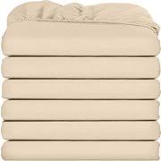 Double fitted sheet with elastic edges for secure mattress fit — soft, breathable and wrinkle-free bed sheet