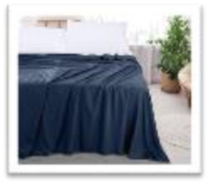 Double size flat sheet with pillow case – soft, breathable bedding set for stylish comfort