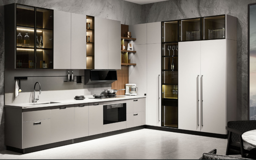 Sommaroy kitchen design setup – modern luxury modular kitchen layout with sleek finishes and elegant styling