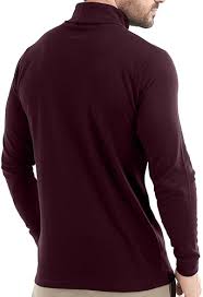 Medium size turtleneck top with high neckline — slim-fit, soft and stylish layering wear