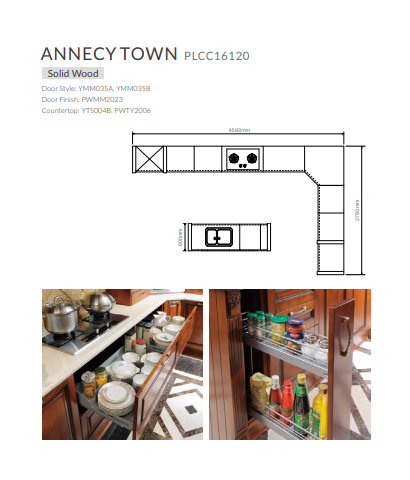Annecy Town kitchen design – luxury modern kitchen inspired by French elegance, featuring refined finishes and premium craftsmanship