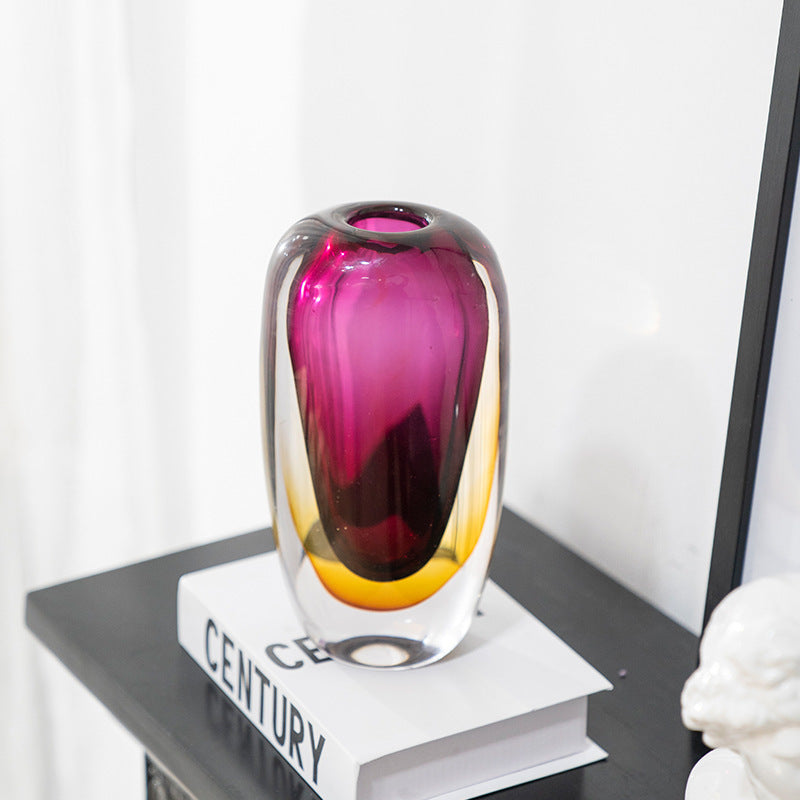 Luxury Glass Vase Modern Living Room Flower Decor