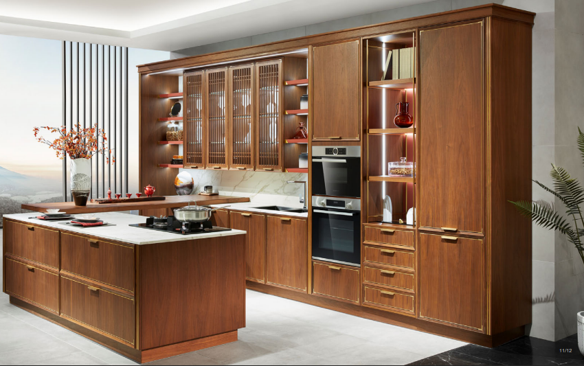 Elegant Blossom Kitchen design setup