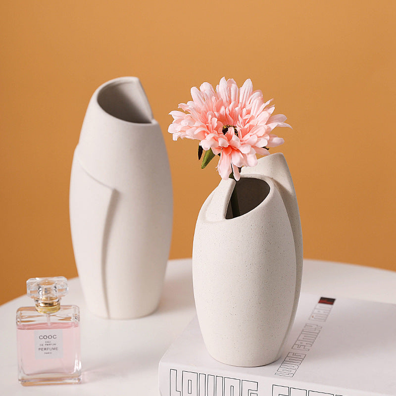 Modern Minimalist Ceramic Vase Hydroponic Flower Decor