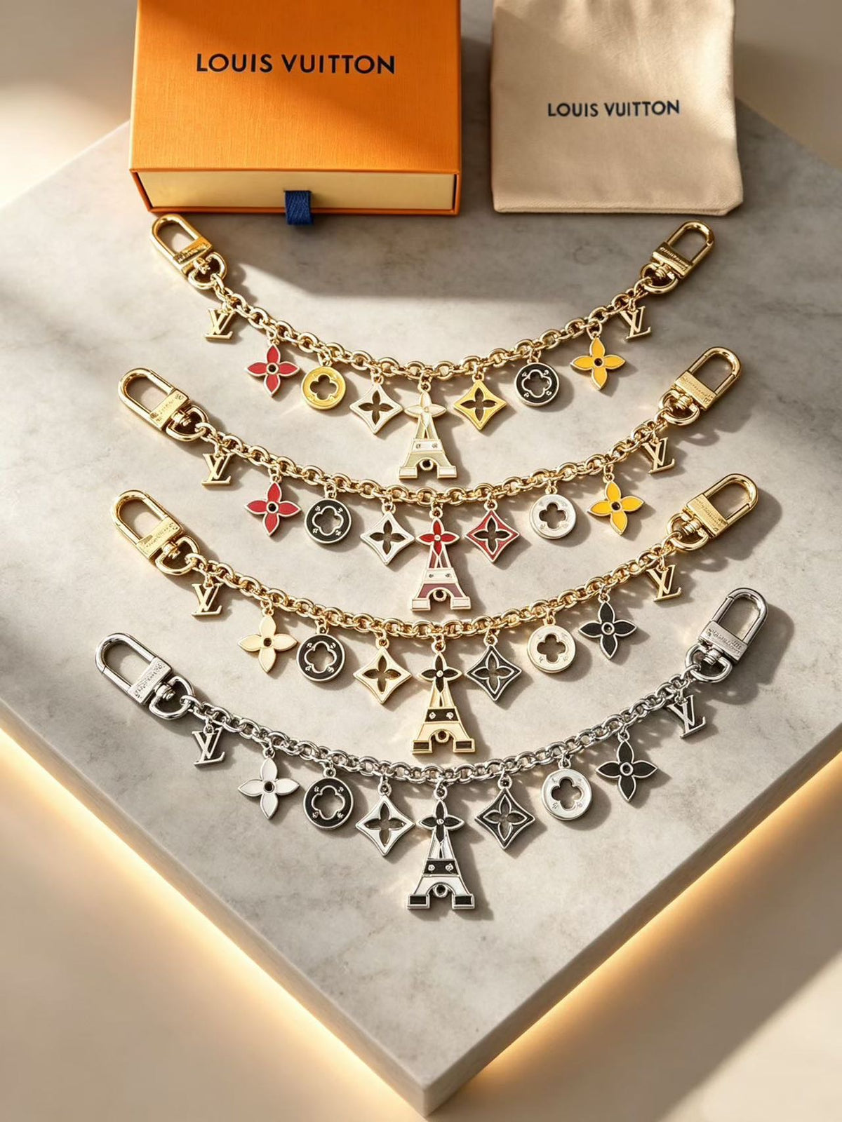 Decorative Charm Chain for Handbags – Gold & Silver Bag Accessory