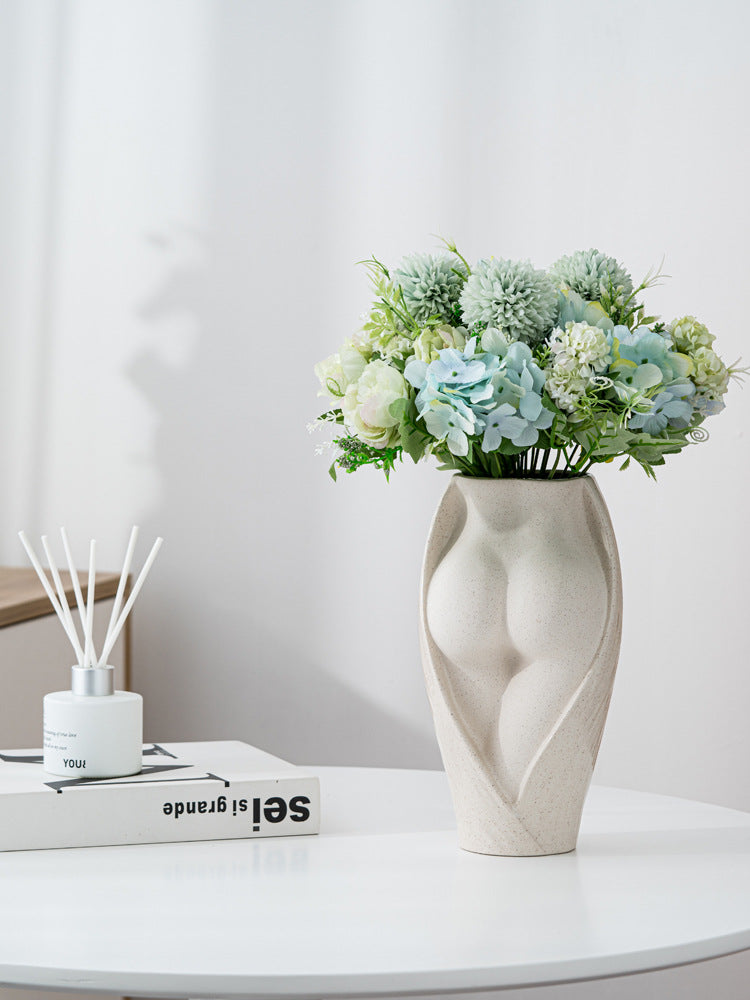 Simple Modern Ceramic Vase Elegant Flower Home Decor