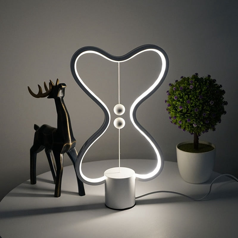 7 Color Balance LED Lamp Modern USB Night Light Decor