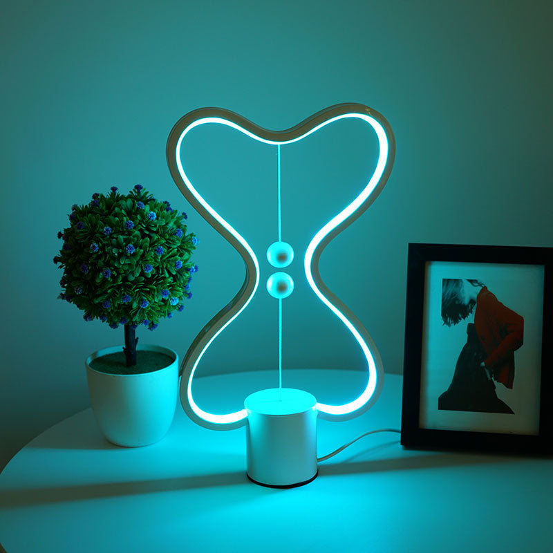 7 Color Balance LED Lamp Modern USB Night Light Decor