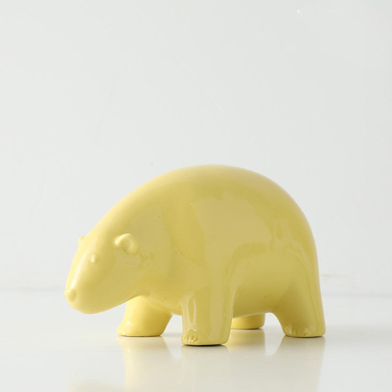 Modern Ceramic Animal Ornaments Minimalist Decor