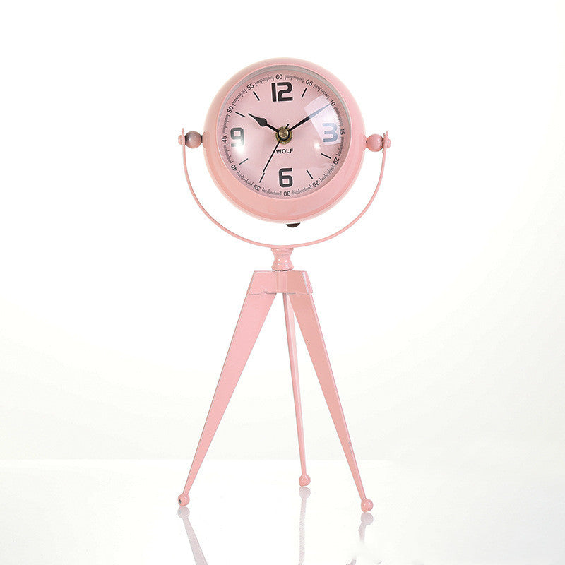 Modern Iron Clock Minimalist Home Decor Timepiece