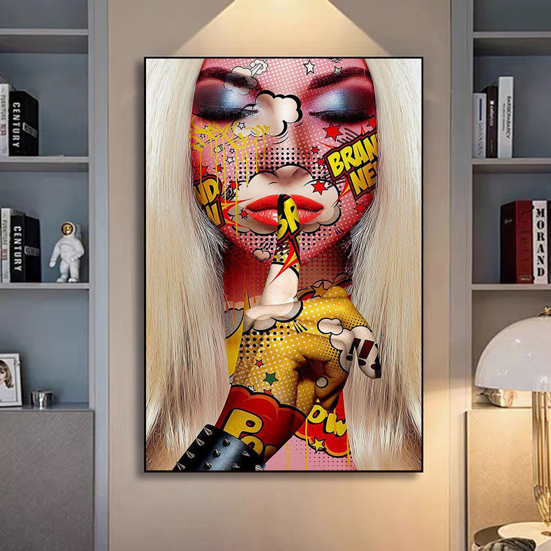 Large Abstract Graffiti Canvas Art Classic Wall Decor