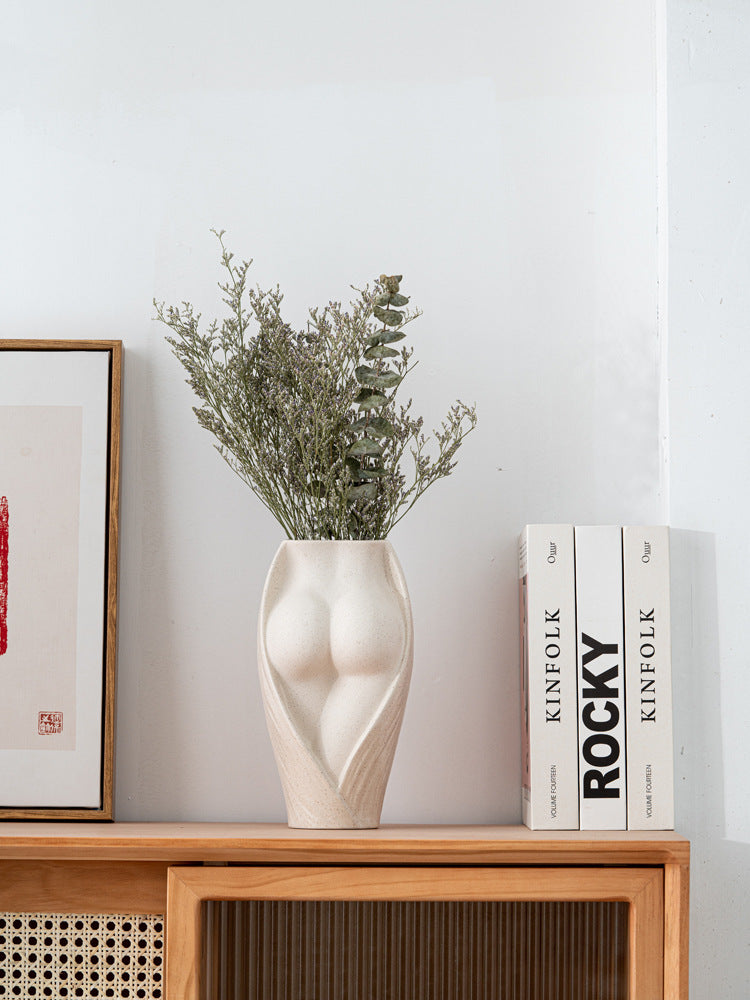 Simple Modern Ceramic Vase Elegant Flower Home Decor