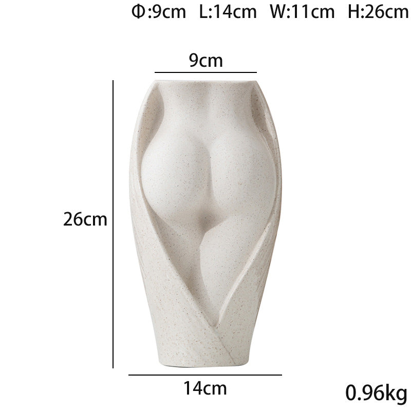 Simple Modern Ceramic Vase Elegant Flower Home Decor