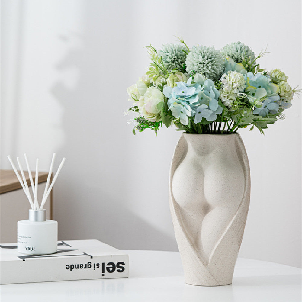 Simple Modern Ceramic Vase Elegant Flower Home Decor