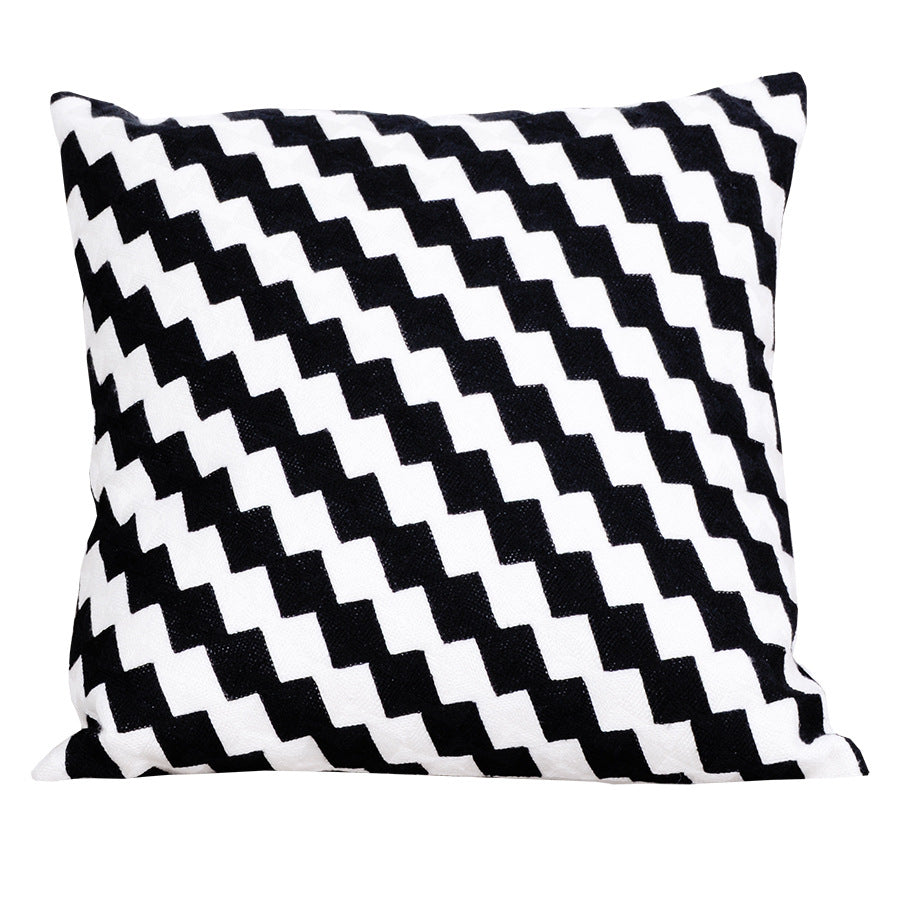 Modern Embroidered Pillowcase Abstract Cotton Cushion Cover