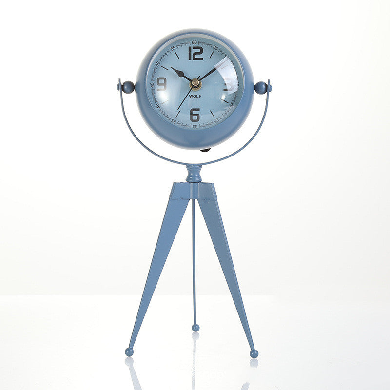 Modern Iron Clock Minimalist Home Decor Timepiece