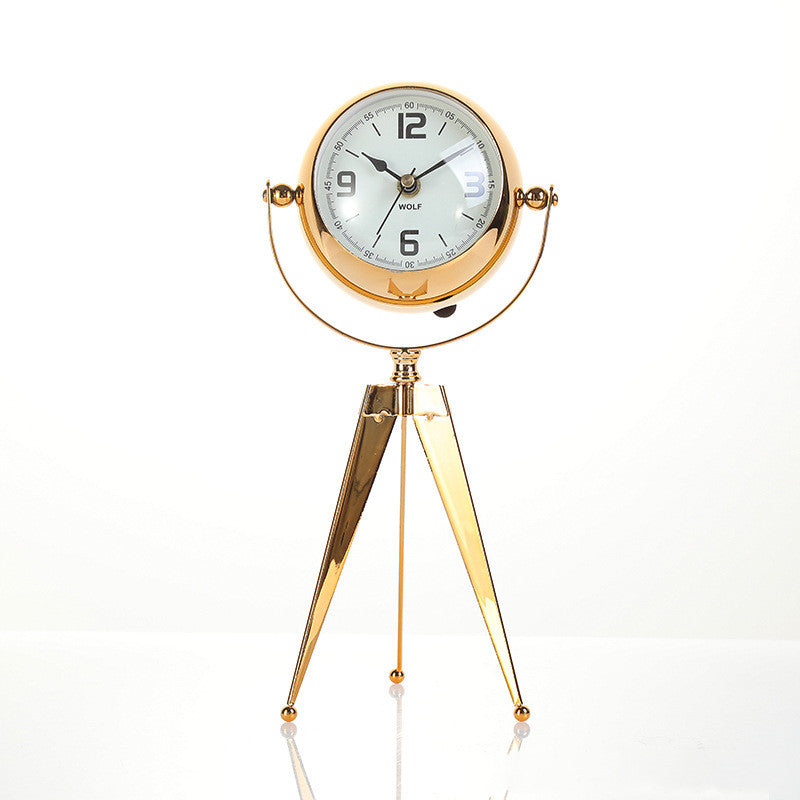 Modern Iron Clock Minimalist Home Decor Timepiece