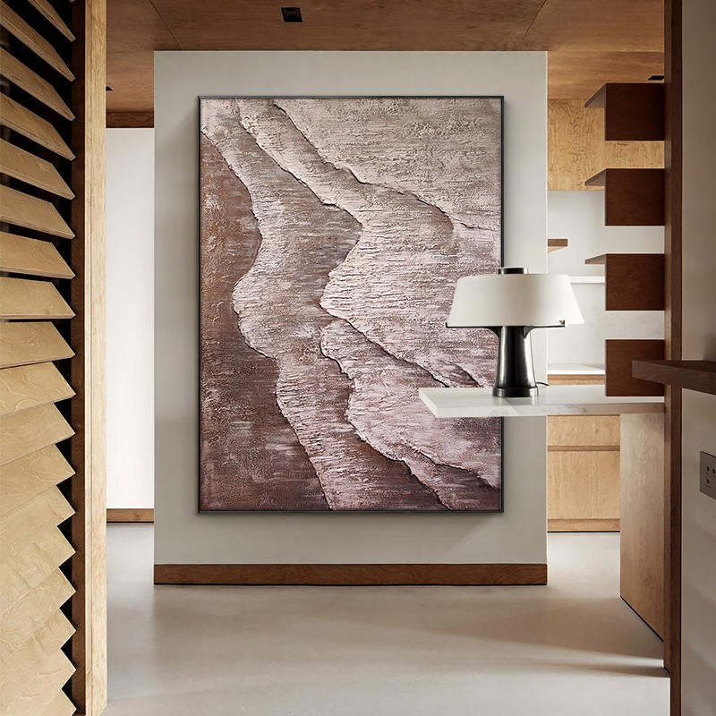 Large Textured Wave Oil Painting Abstract Canvas Wall Art