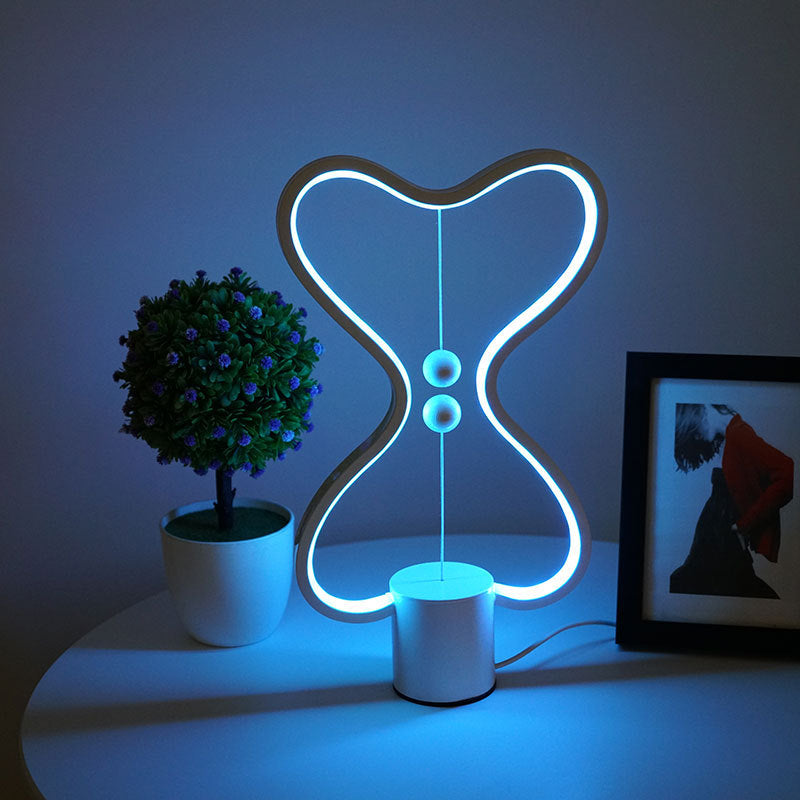 7 Color Balance LED Lamp Modern USB Night Light Decor