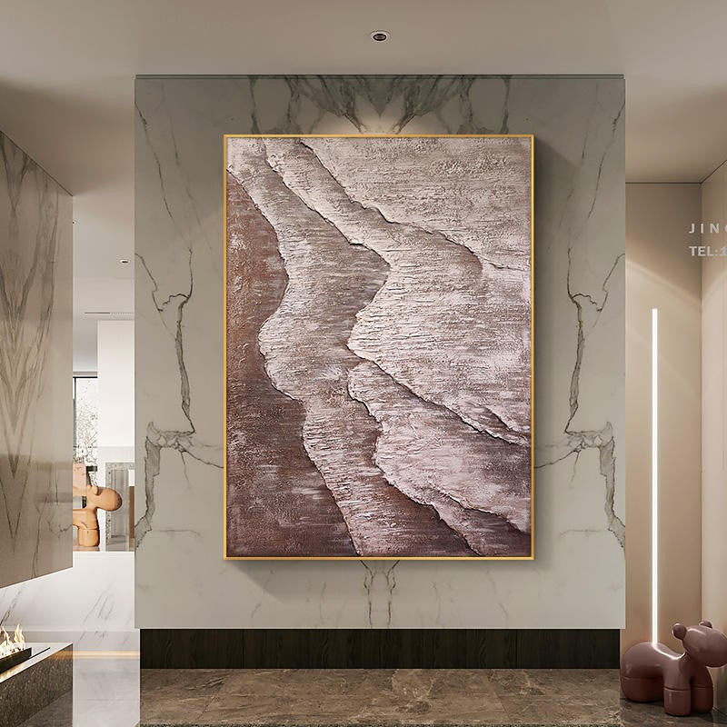 Large Textured Wave Oil Painting Abstract Canvas Wall Art