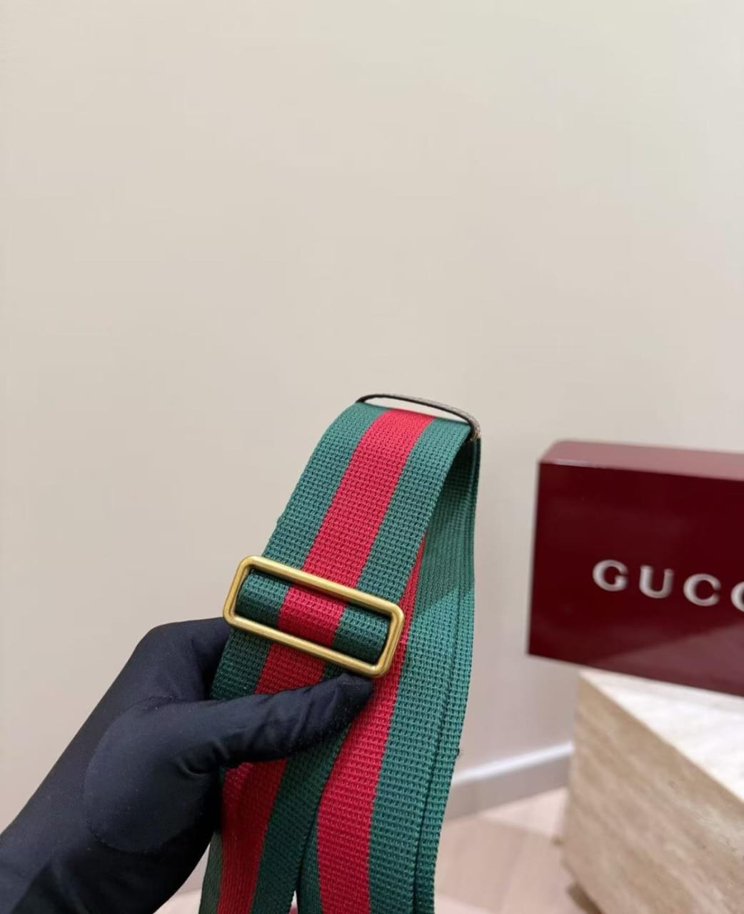 Vintage Gucci GG Monogram Crossbody Bag, New Never Used, Brown Canvas Shoulder Bag, Designer Vintage Handbag